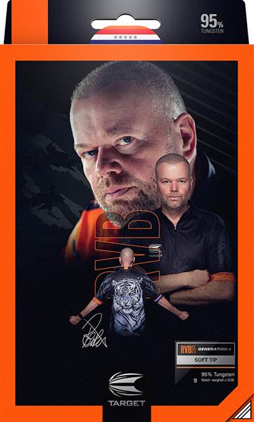 Grote foto softtip target raymond van barneveld g4 rvb 95 st. raymond van barneveld g4 rvb 95 20 gram sport en fitness darts