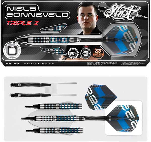 Grote foto softtip shot niels zonneveld 90 st. niels zonneveld 90 20 gram sport en fitness darts