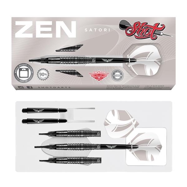 Grote foto softtip shot zen satori 90 st. zen satori 90 20 gram sport en fitness darts