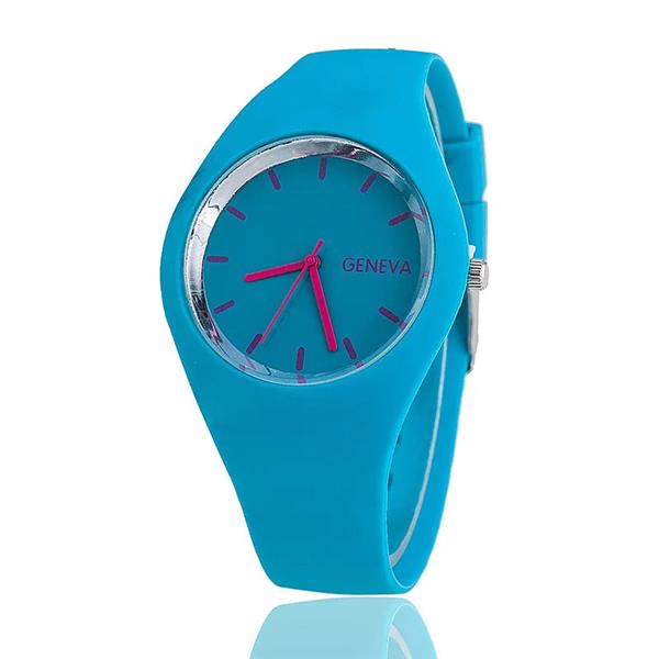 Grote foto jelly watch unisex quartz clockwork silicone strap kleding dames horloges