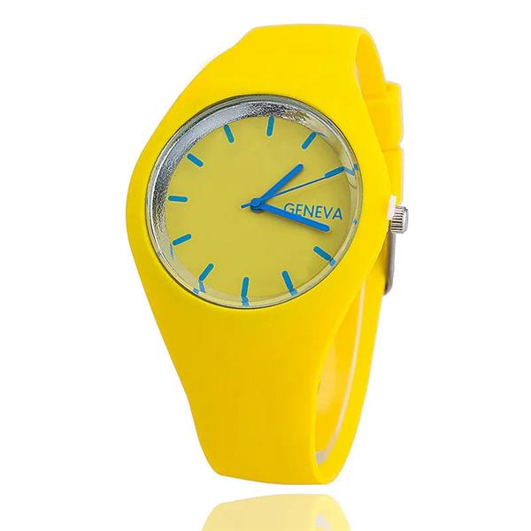 Grote foto jelly watch unisex quartz clockwork silicone strap kleding dames horloges