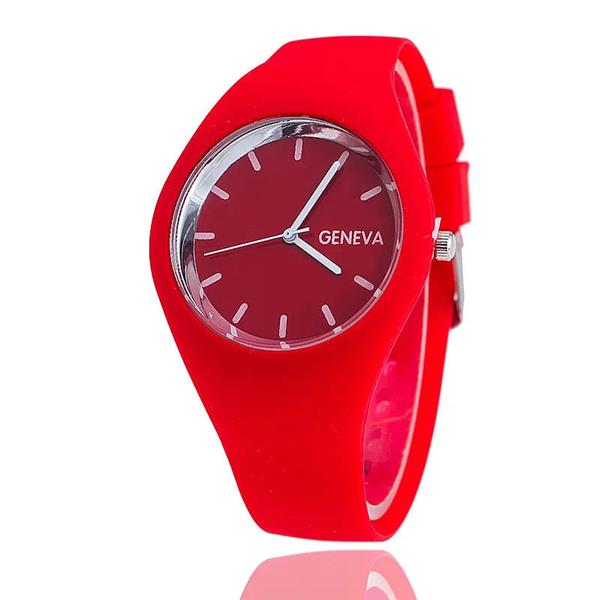 Grote foto jelly watch unisex quartz clockwork silicone strap kleding dames horloges