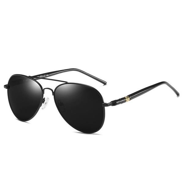 Grote foto polarized pilot sunglasses unisex driving retro glasses metal uv400 kleding dames sieraden