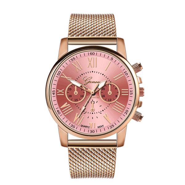 Grote foto luxury watch for women fashionable quartz movement mesh strap business kleding dames horloges