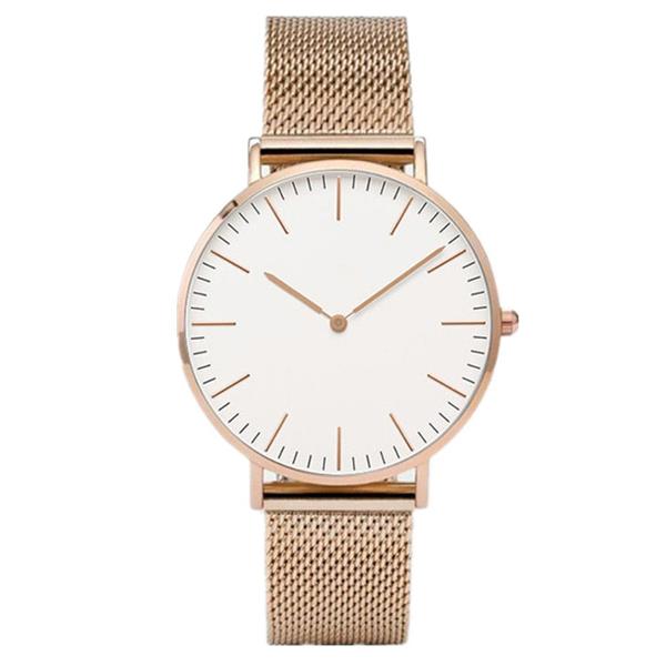 Grote foto minimalist watch for women luxury quartz clock mesh strap kleding dames horloges