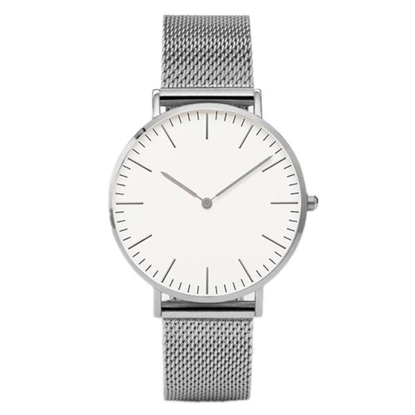 Grote foto minimalist watch for women luxury quartz clock mesh strap kleding dames horloges