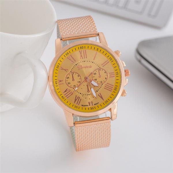 Grote foto luxury watch for women fashionable quartz movement mesh strap business kleding dames horloges