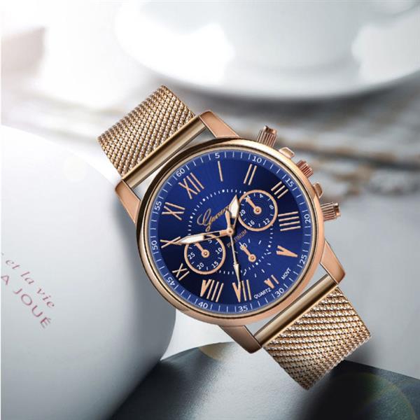 Grote foto luxury watch for women fashionable quartz movement mesh strap business kleding dames horloges