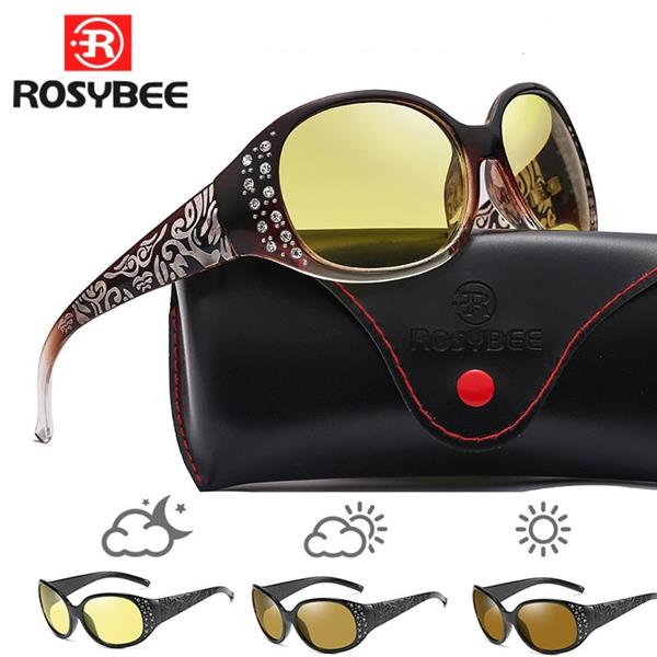 Grote foto day night sunglasses for women photochromic vision polarized shades kleding dames sieraden