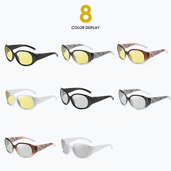 Grote foto day night sunglasses for women photochromic vision polarized shades kleding dames sieraden