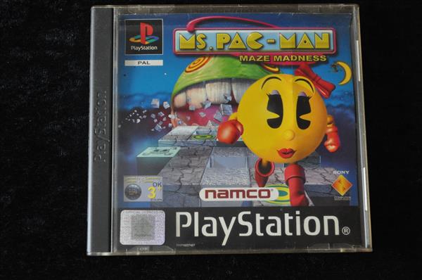 Grote foto ms. pac man maze madness playstation 1 ps1 pal spelcomputers games overige playstation games