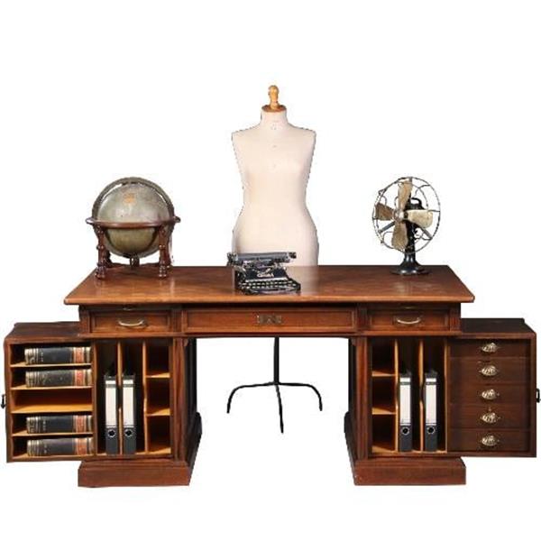 Grote foto antiek bureau soennecken bureau met uitdraaibare kasten ca. 1910 eikenhout no.730151 antiek en kunst overige in antiek gebruiksvoorwerpen