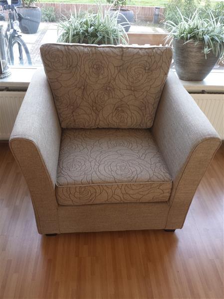 Grote foto landelijke fauteuil met knopen huis en inrichting stoelen