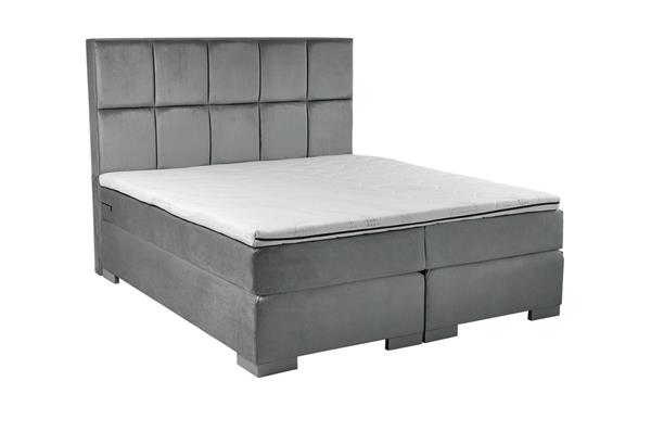 Grote foto boxspring nessa 120x190 zilver huis en inrichting bedden