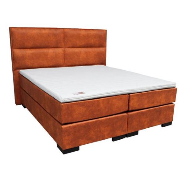 Grote foto boxspring bellona 160x210 bruin huis en inrichting bedden