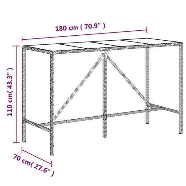 Grote foto vidaxl 11 delige tuinbarset met kussens poly rattan grijs tuin en terras tuinmeubelen