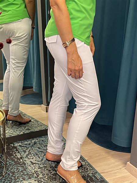 Grote foto travel uni broek 2134 white kleding dames broeken en pantalons