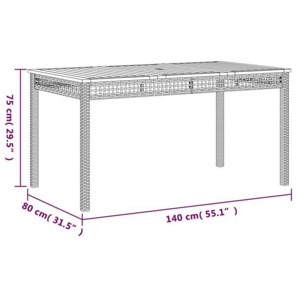 Grote foto vidaxl 3 delige tuinset met kussens poly rattan grijs tuin en terras tuinmeubelen