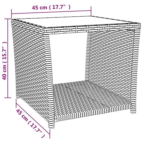 Grote foto vidaxl 3 delige tuinset met kussens poly rattan grijs tuin en terras tuinmeubelen