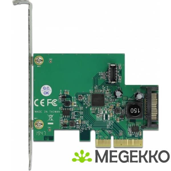 Grote foto delock 89029 pci express x4 kaart naar 1 x interne usb 10 gbps type e sleutel a 20 pins female computers en software overige computers en software