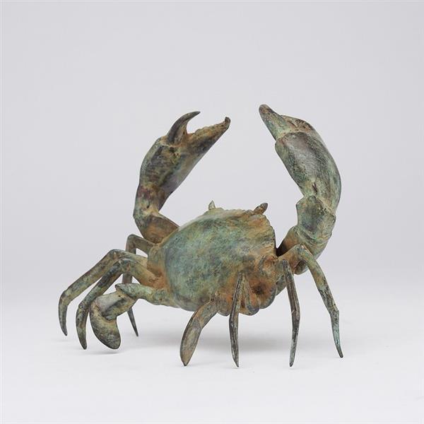 Grote foto sculptuur no reserve price bronze patinated crab sculpture 14 cm brons antiek en kunst curiosa en brocante