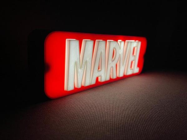 Grote foto marvel lichtbord plastic antiek en kunst curiosa en brocante