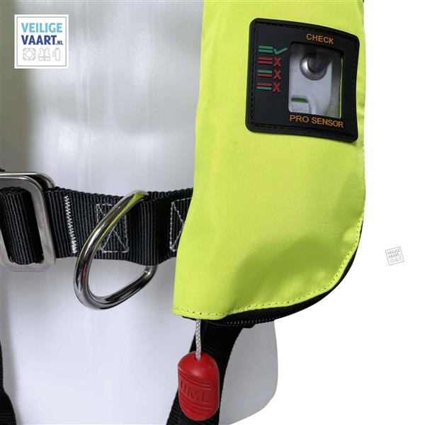 Grote foto besto pro 300n automatisch reddingsvest geel zwart watersport en boten watersportkleding