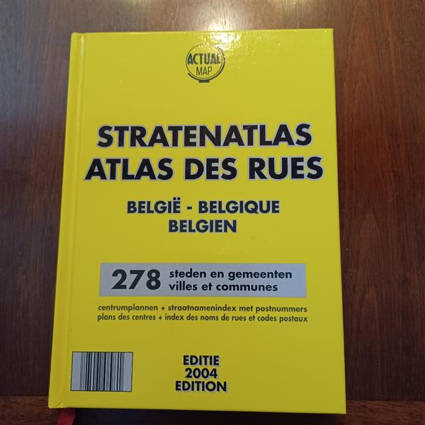 Grote foto stratenatlas belgi editie 2004 boeken atlassen en landkaarten