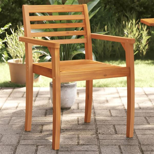 Grote foto vidaxl tuinstoelen 6 st 59x55x85 cm massief acaciahout tuin en terras tuinmeubelen