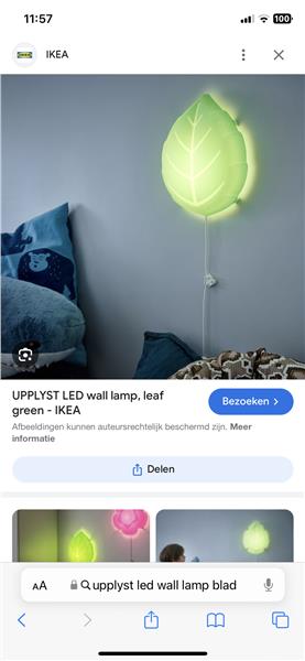 Grote foto ikea upplyst wandlamp led kinderen en baby inrichting en decoratie