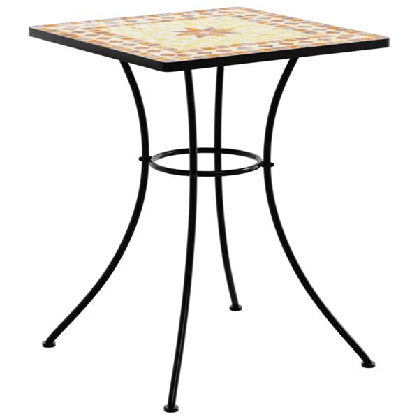 Grote foto vidaxl bistrotafel moza ek 60x60x74 cm keramiek terracottakleurig tuin en terras tuinmeubelen