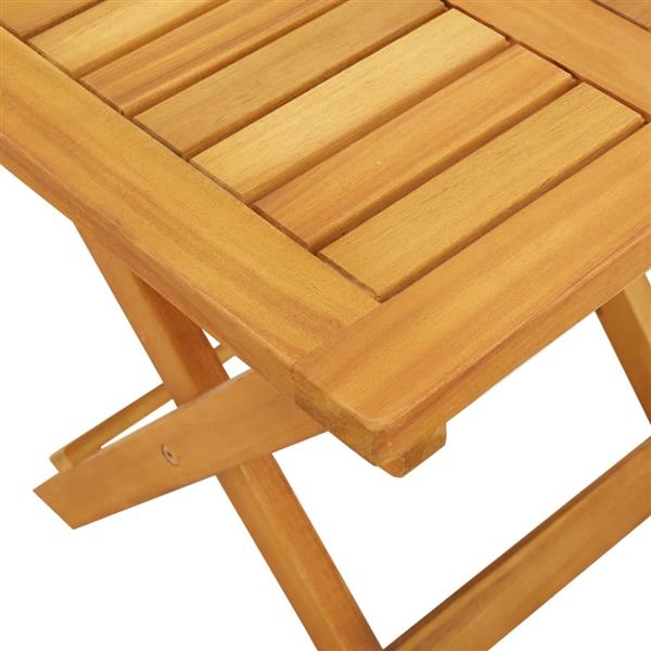 Grote foto vidaxl ligbed met kussen en tafel massief acaciahout tuin en terras tuinmeubelen