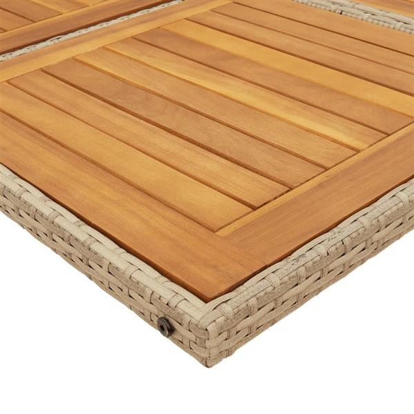 Grote foto vidaxl 5 delige tuinset met kussens poly rattan beige tuin en terras tuinmeubelen