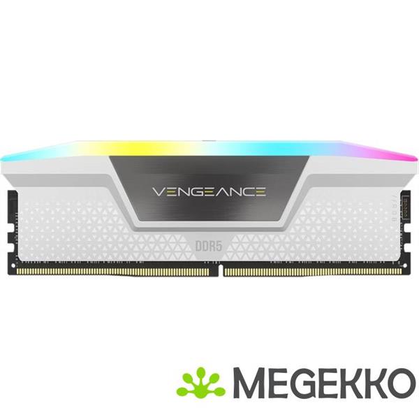 Grote foto corsair ddr5 vengeance rgb 2x32gb 6000 white computers en software overige computers en software