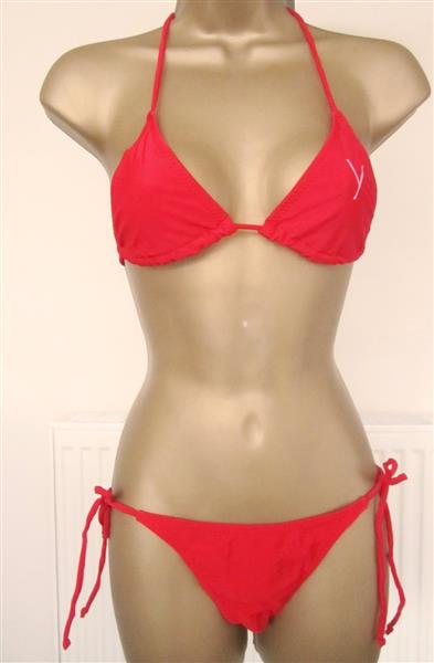 Grote foto mooie rode bikini met koordjes yamamay kleding dames badmode en zwemkleding