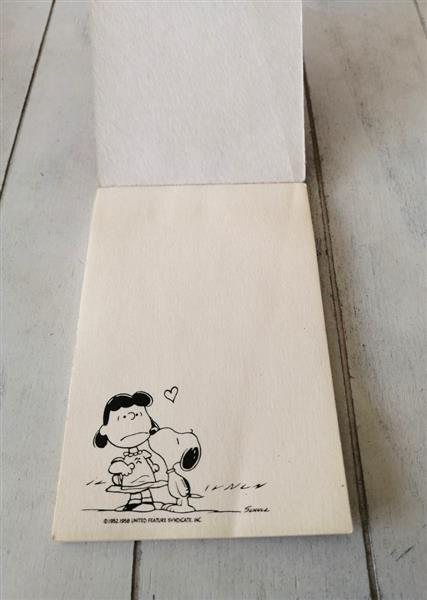 Grote foto vintage blocnote van snoopy 1970 verzamelen retro