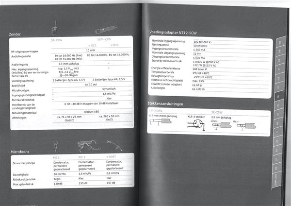 Grote foto sennheiser xsw1 825 draadloos microfoon set muziek en instrumenten microfoons