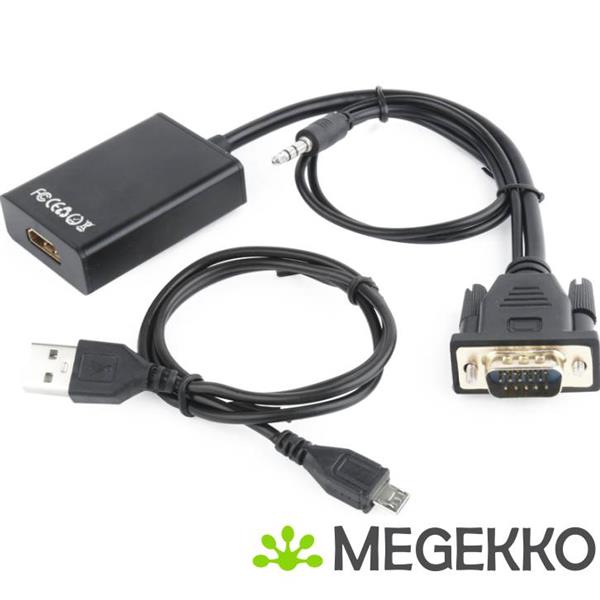 Grote foto gembird a vga hdmi 01 tussenstuk voor kabels hdmi 19 pin zwart computers en software overige computers en software