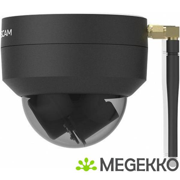 Grote foto foscam d4z b 4mp dual band wifi ptz dome camera zwart audio tv en foto videobewakingsapparatuur