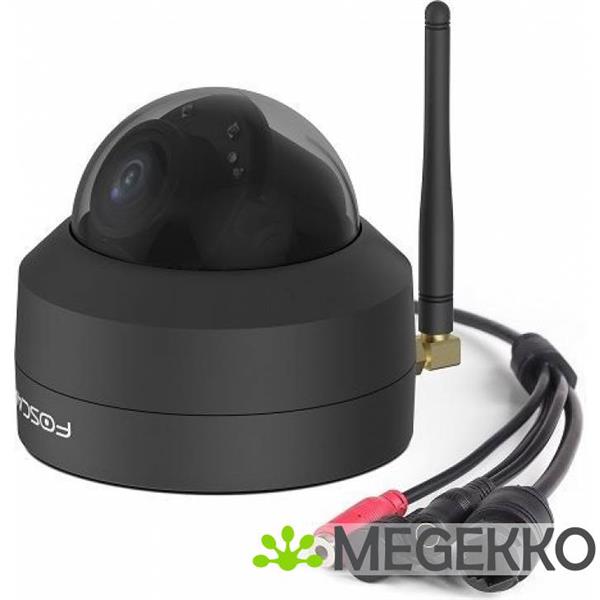 Grote foto foscam d4z b 4mp dual band wifi ptz dome camera zwart audio tv en foto videobewakingsapparatuur