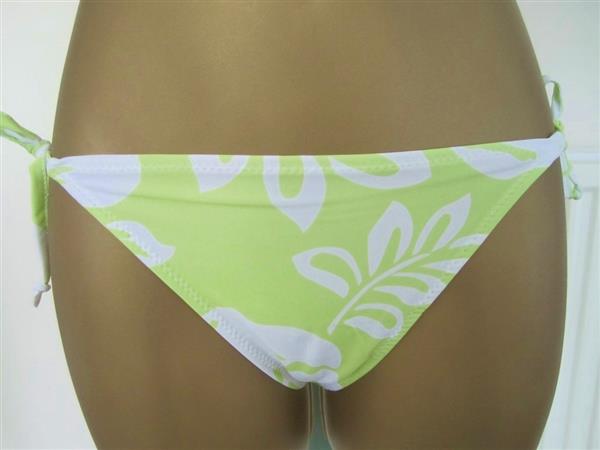 Grote foto pistache bikini met witte print en pareo kleding dames badmode en zwemkleding