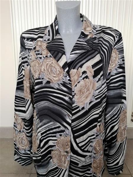 Grote foto chique getailleerde blouse van gl ser 42 44 kleding dames blouses en tunieken