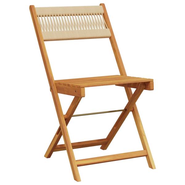 Grote foto vidaxl tuinstoelen 4 st inklapbaar massief acaciahout beige tuin en terras tuinmeubelen