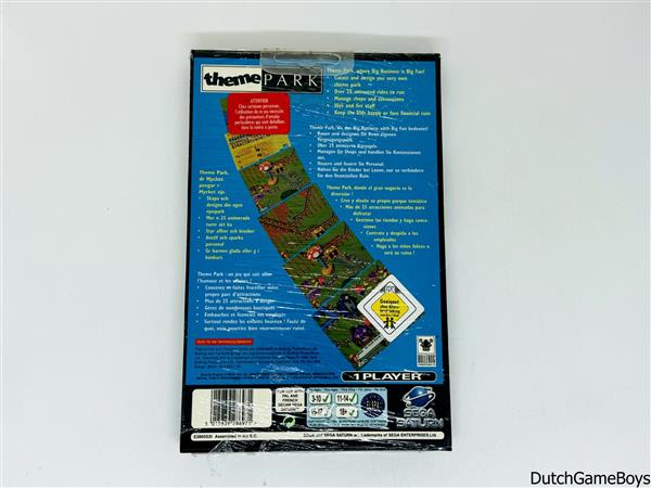 Grote foto sega saturn theme park new sealed spelcomputers games overige games