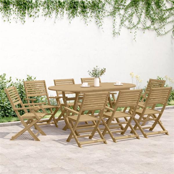 Grote foto vidaxl tuinstoelen 6 st inklapbaar 54 5x61 5x86 5 cm acaciahout tuin en terras tuinmeubelen