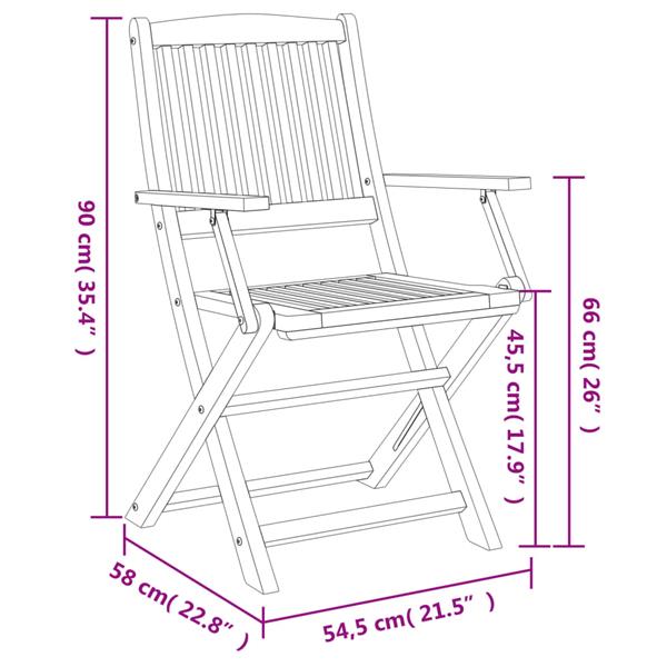 Grote foto vidaxl tuinstoelen 6 st inklapbaar 54 5x58x90 cm massief acaciahout tuin en terras tuinmeubelen