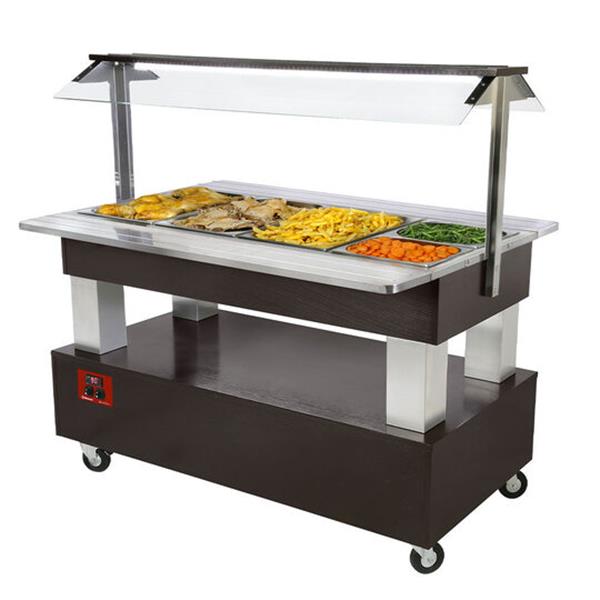 Grote foto warm buffet bain marie 4x gn 1 1 150 weng amp 233 hout diamond bbm 4n b1 diversen overige diversen