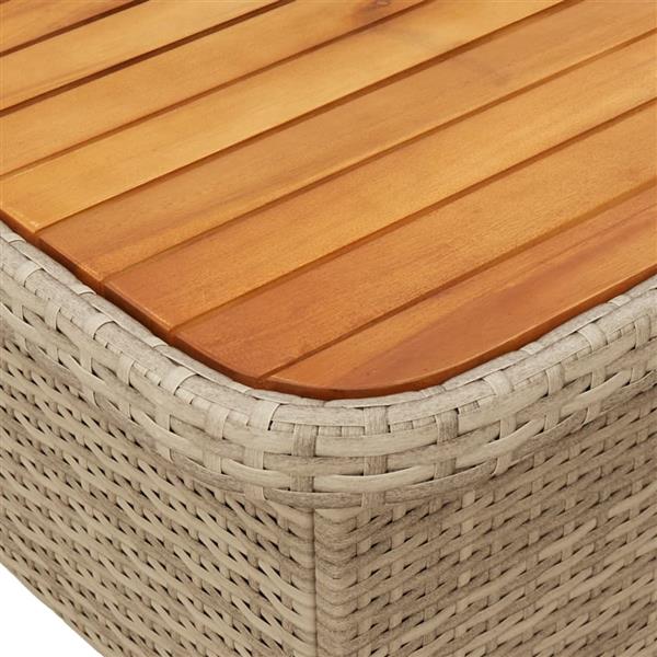 Grote foto vidaxl 3 delige tuinset met kussens poly rattan beige tuin en terras tuinmeubelen