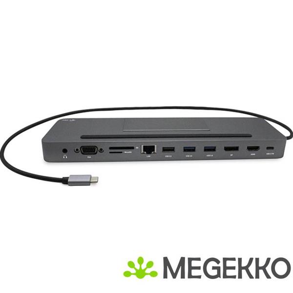 Grote foto i tec metal usb c ergonomic 4k 3x display docking station power delivery 85 w computers en software overige computers en software