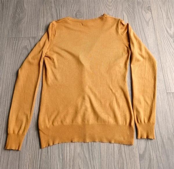 Grote foto cardigan in prachtige oker caramel kleur 40 kleding dames truien en vesten